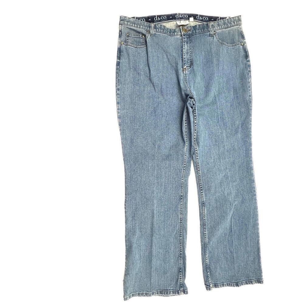 D&Co Bootcut‎ Women's size 22W Medium Wash Blue Denim Jeans